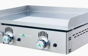 Plancha gaz professionnelle 60 cm série Chrome